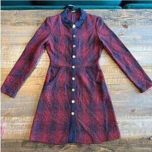 NWT Maje Renitia Tweed Mini Shirt Dress - Size 1